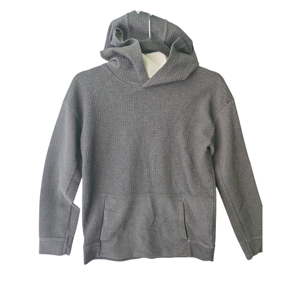 All in Motion Textured Gray Hoodie Pullover Sweatshirt Women XL 14 Athleisure‎